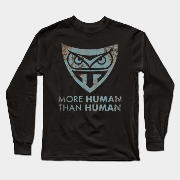 More Human than Human Long Sleeve T-Shirt by Randomart